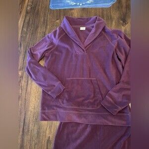 LL Bean purple lounge sweat outfit size small
